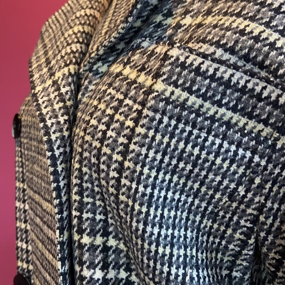 VTG 80s Escada Wool Houndstooth Blazer 34 - Picture 3 of 12